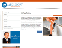 Tablet Screenshot of medisportperu.net